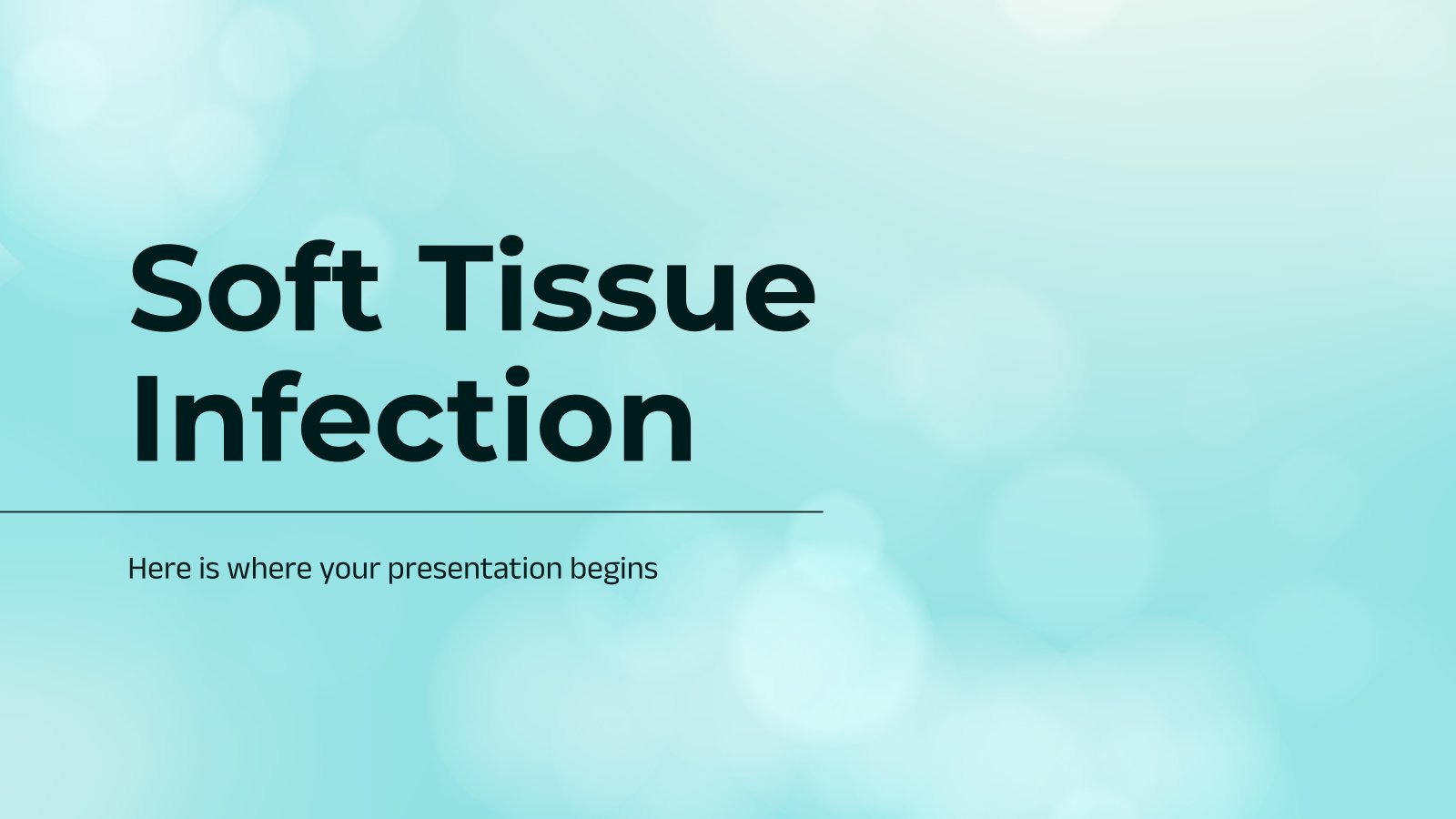 Soft Tissue Infection presentation template 