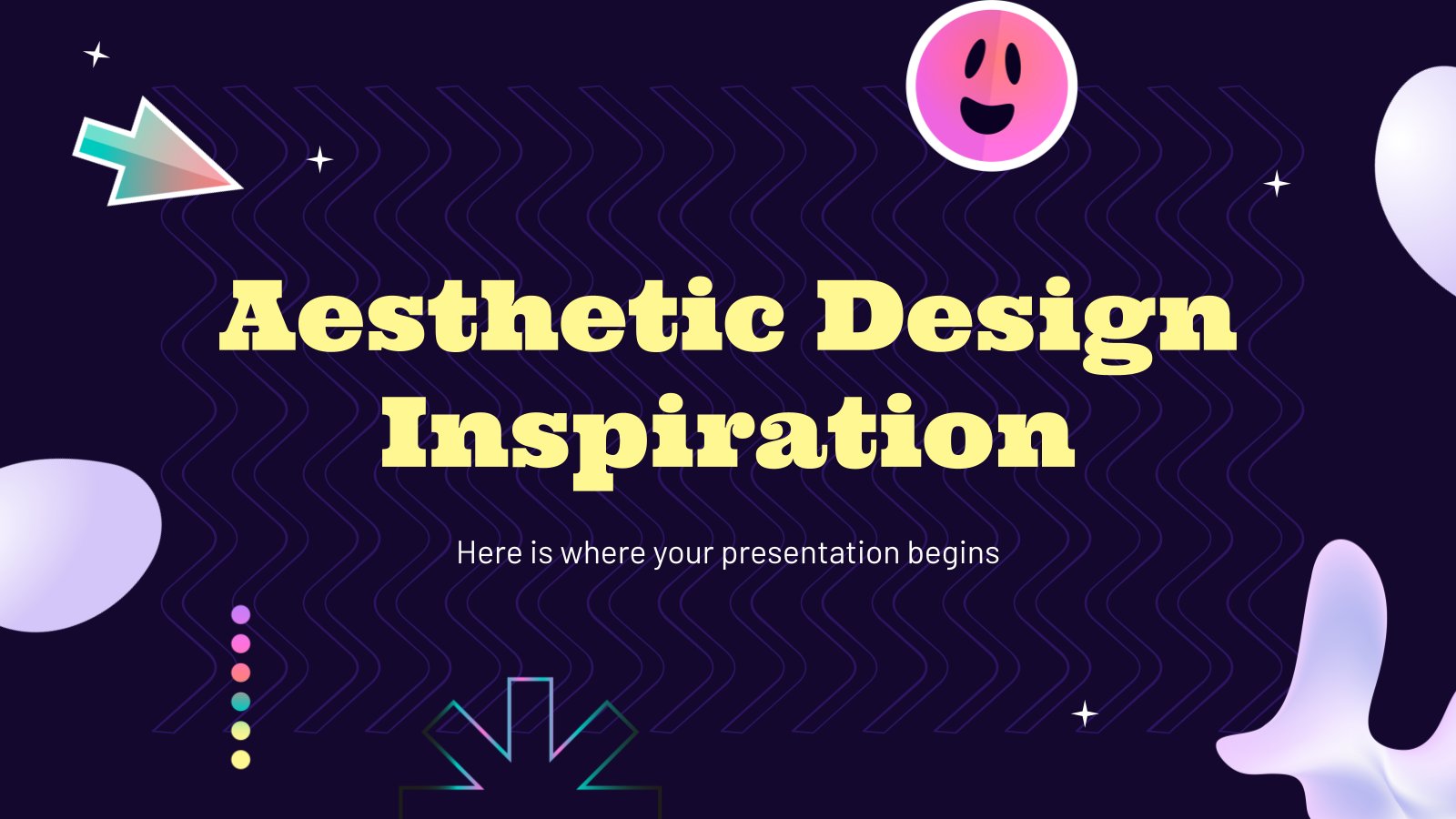 Ästhetische Design-Inspiration Präsentationsvorlage