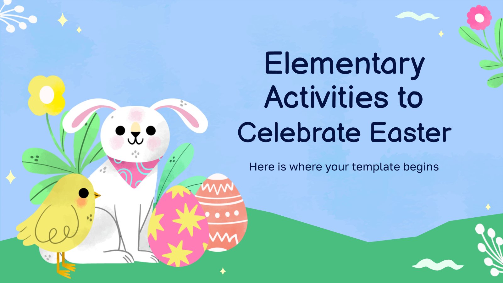 Elementary Activities to Celebrate Easter presentation template 