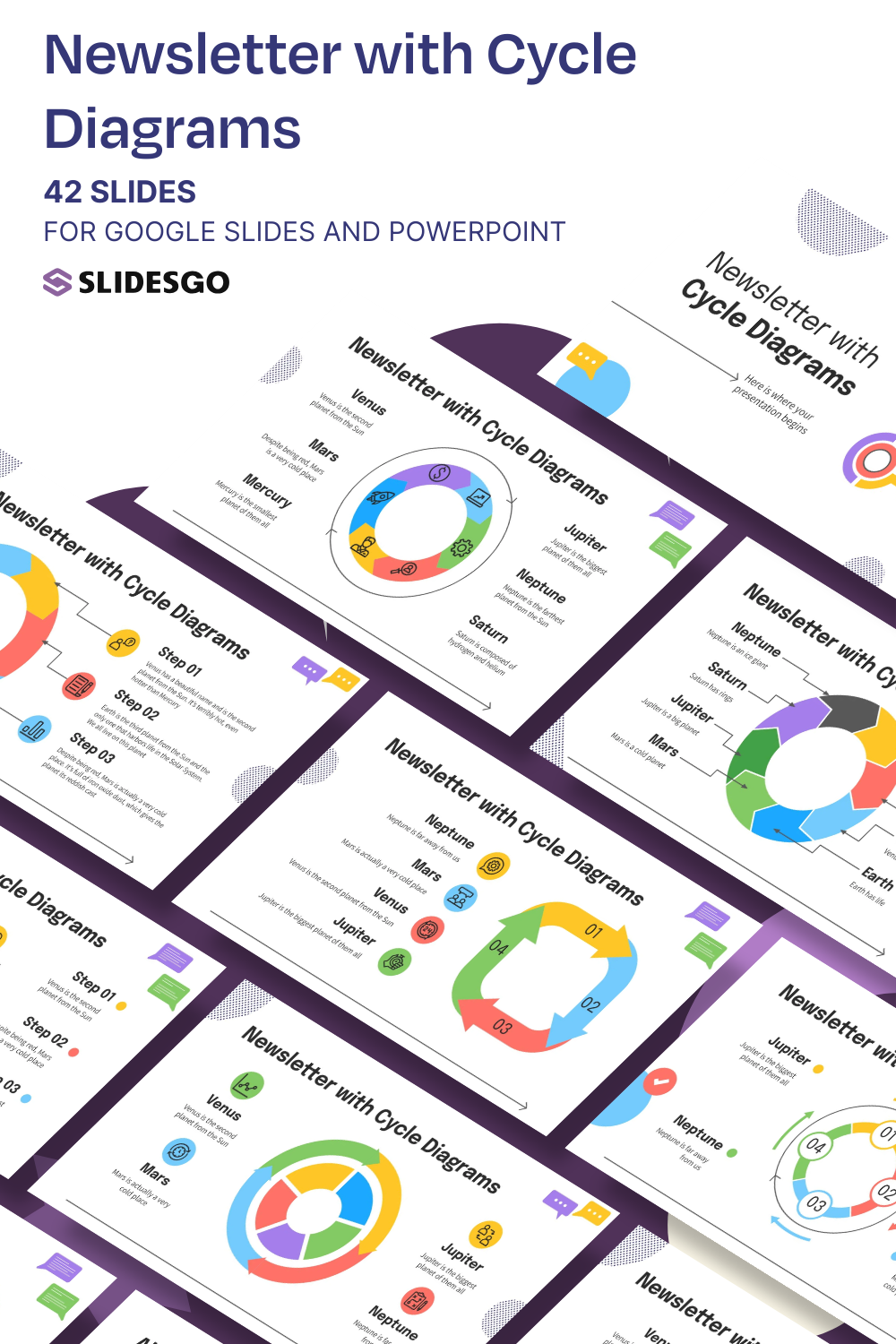 Process Newsletter Newsletter with Cycle Diagrams Presentation