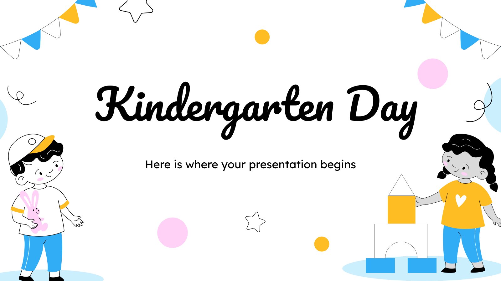 Tag des Kindergartens Präsentationsvorlage