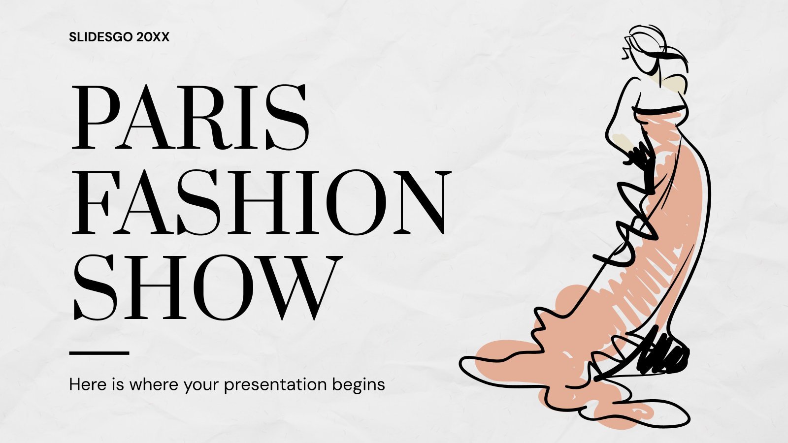 Paris Fashion Show presentation template 