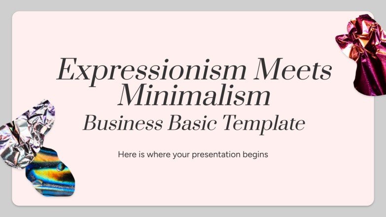 Expressionism Meets Minimalism - Business Basic Template