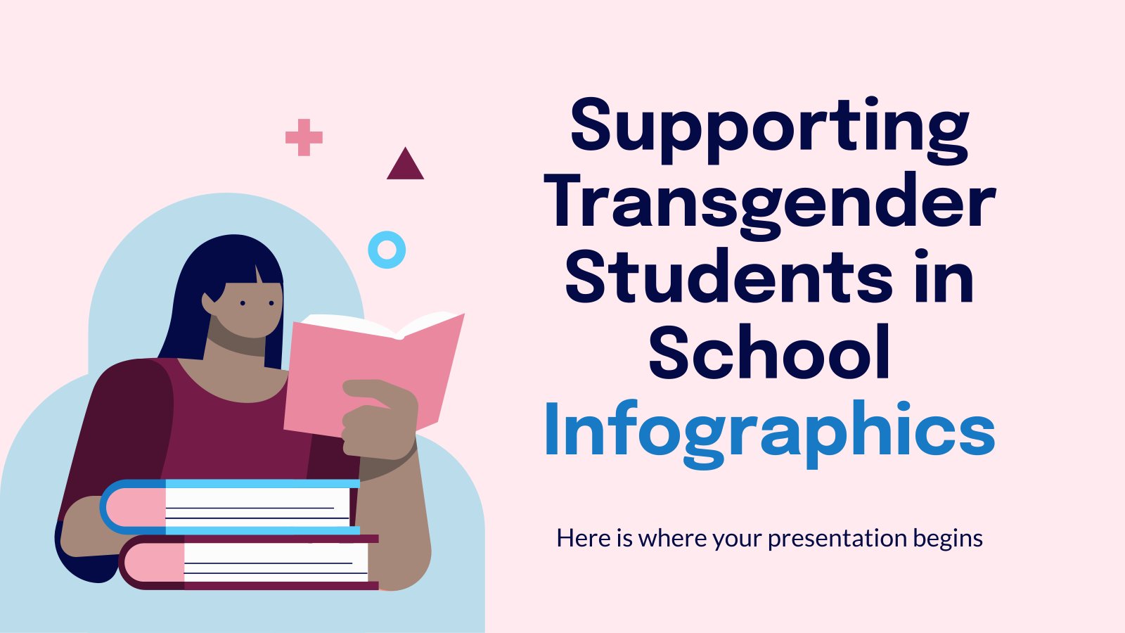 Unterstützung von Transgender-Schülern in der Schule Infografiken Präsentationsvorlage