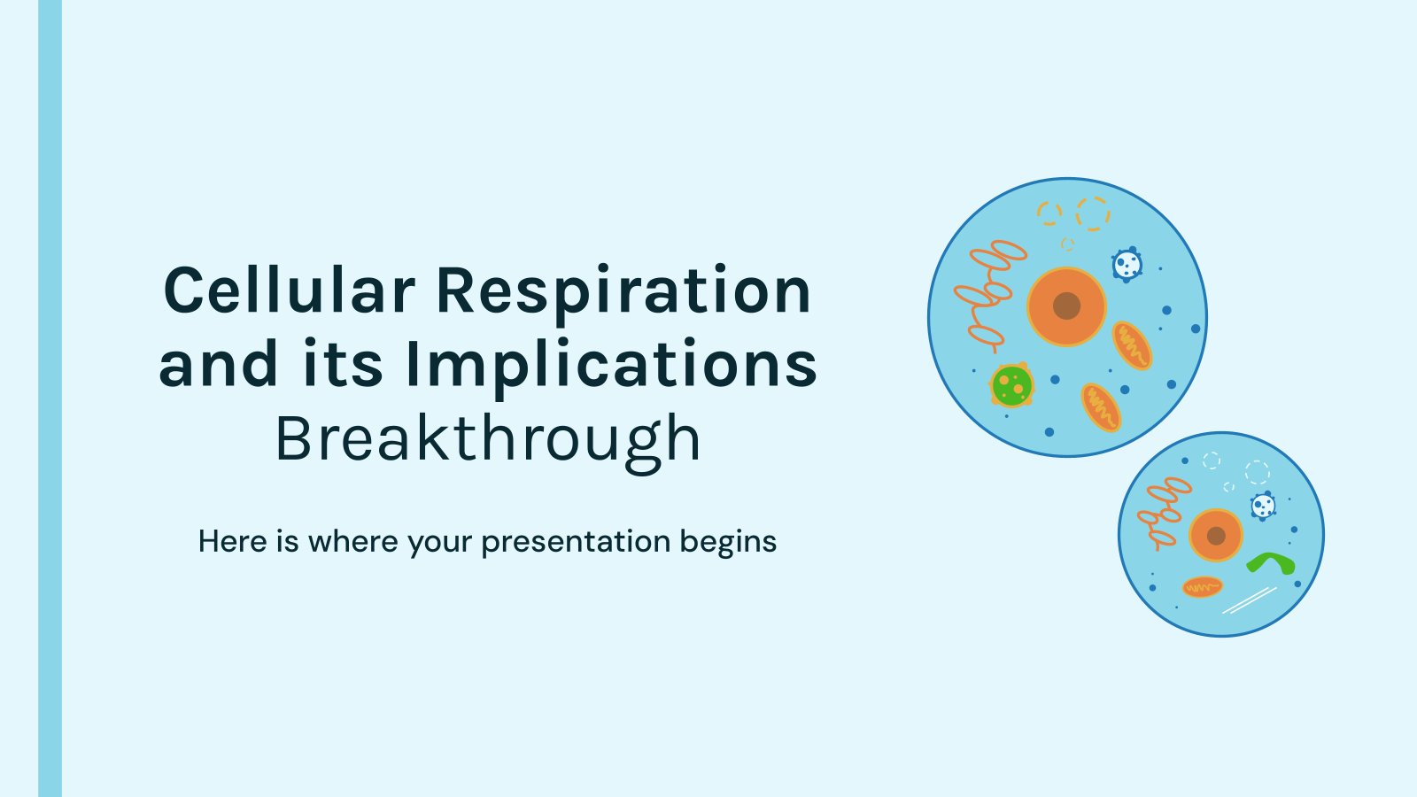 Plantilla de presentación Avance sobre la respiración celular y sus implicaciones