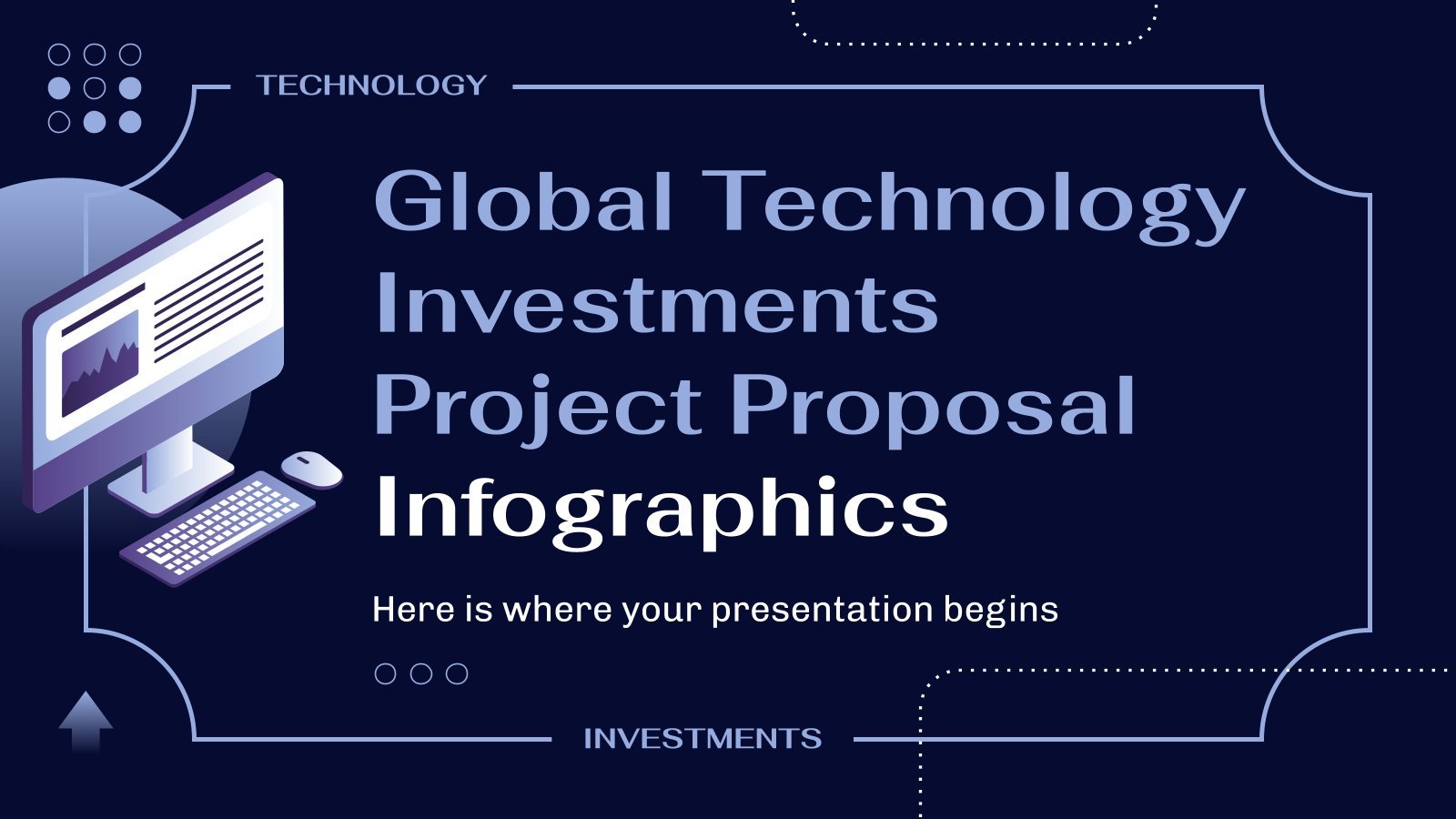 Plantilla de presentación Infografías Propuesta de proyecto de inversiones en tecnología mundial