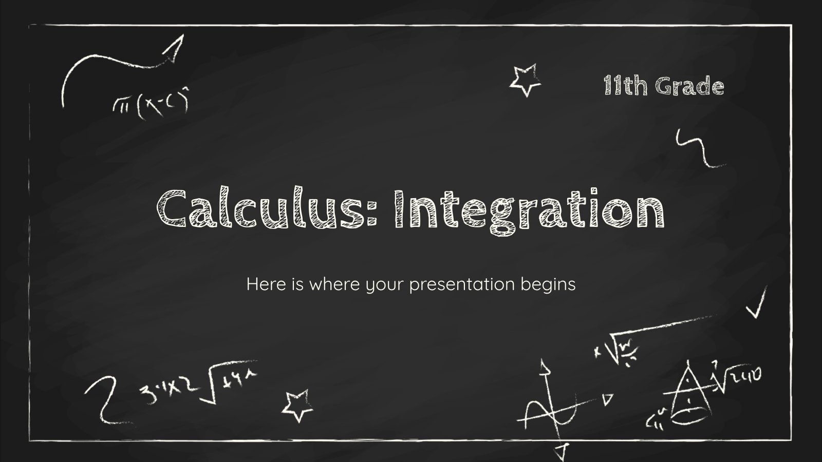 Calculus: Integration - 11th Grade presentation template 