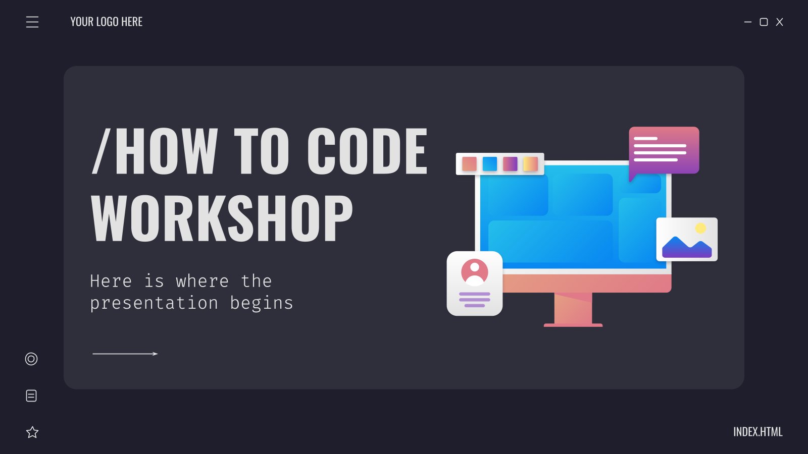 How to Code Workshop presentation template 