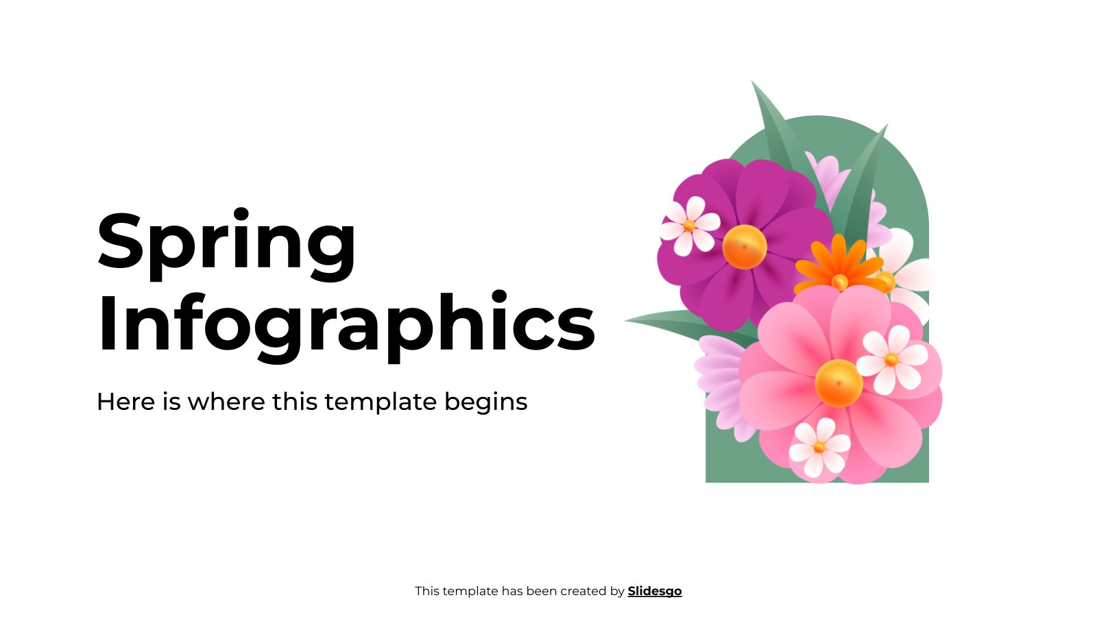 Spring Infographics presentation template 