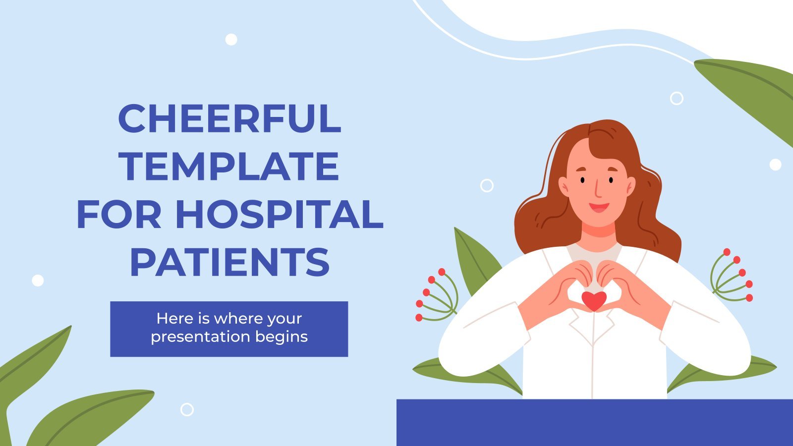 Cheerful Template for Hospital Patients presentation template 