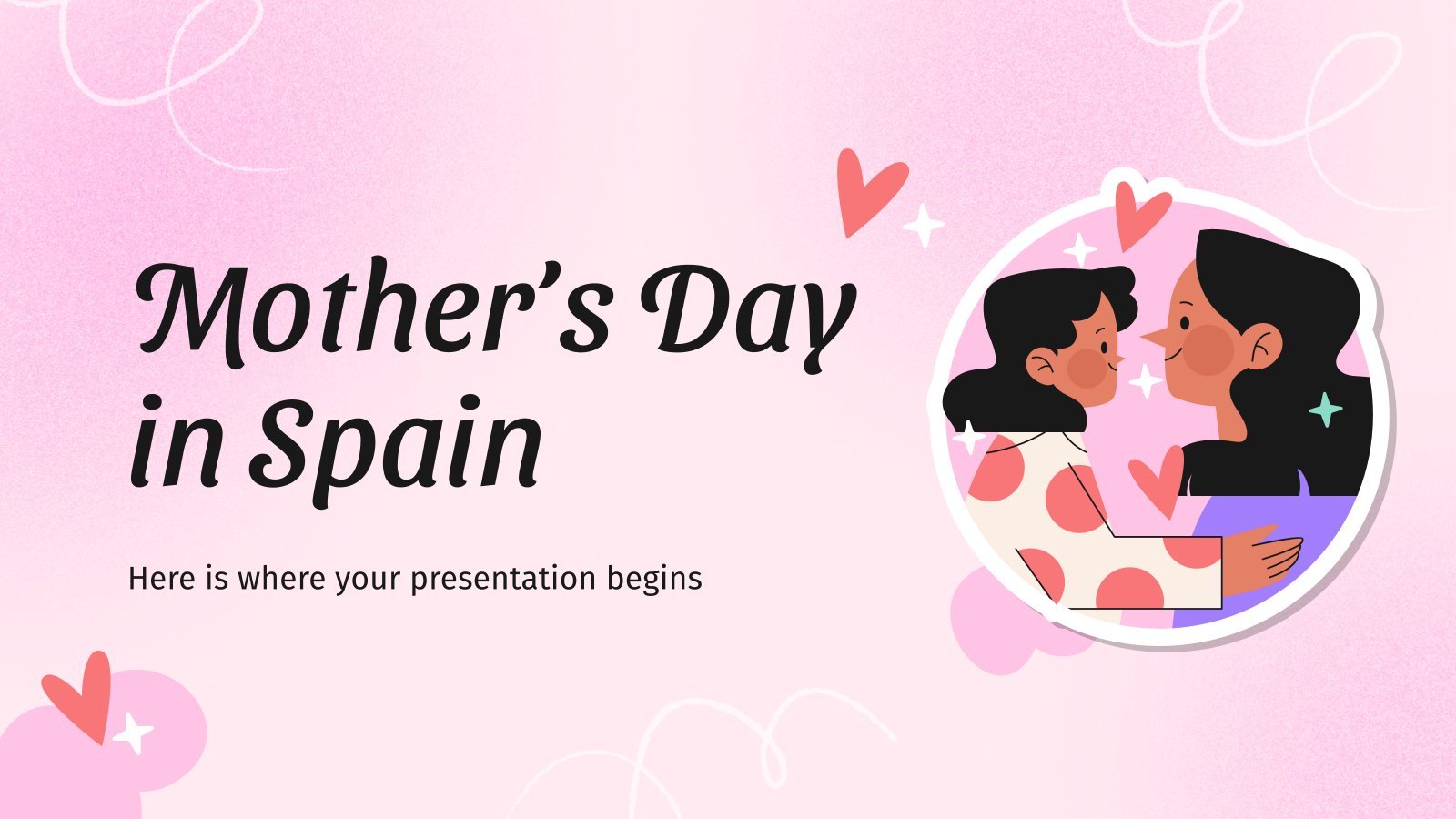 Mother's Day in Spain presentation template 