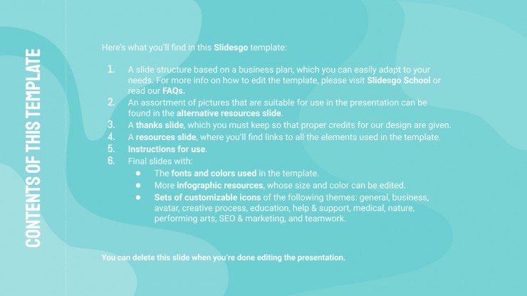 Water Resources Business Plan presentation template