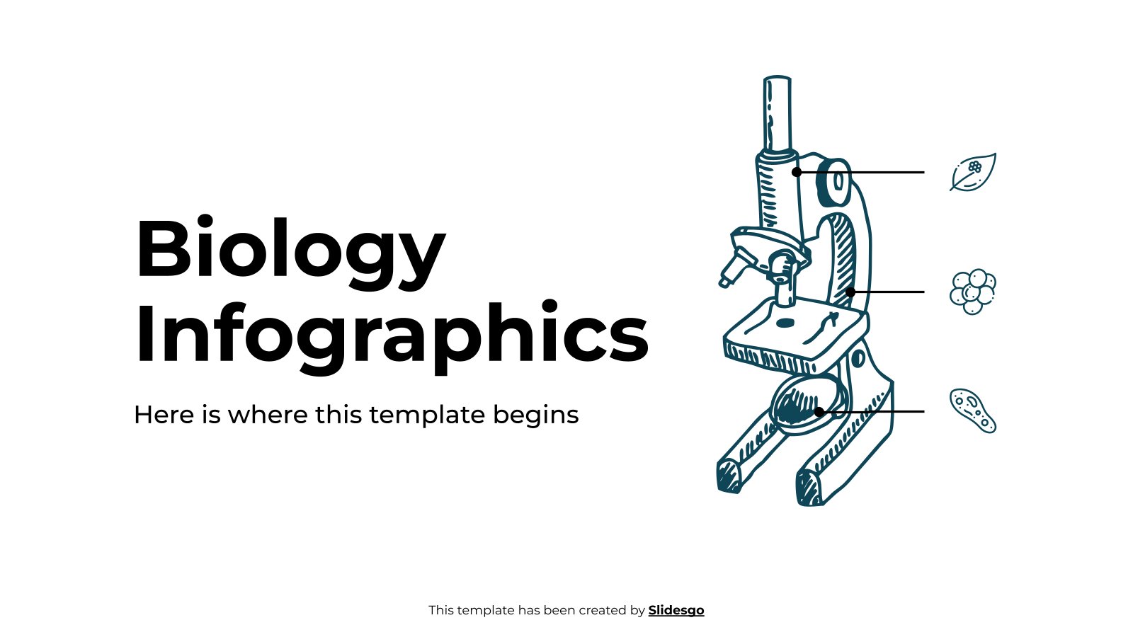 Biology Infographics presentation template 