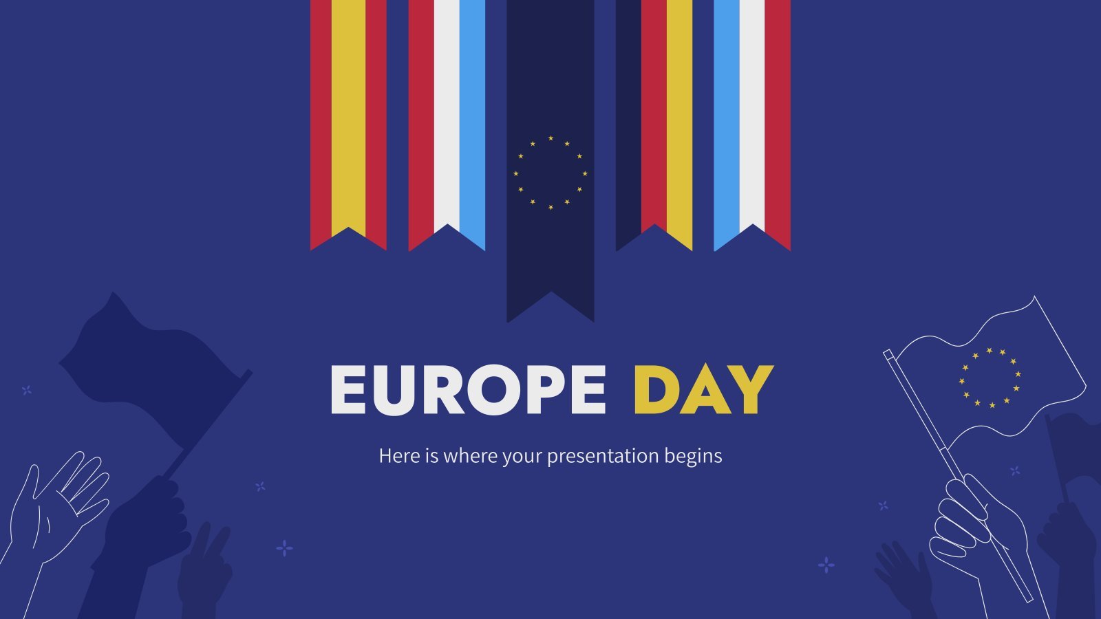 Plantilla de presentación Día de Europa