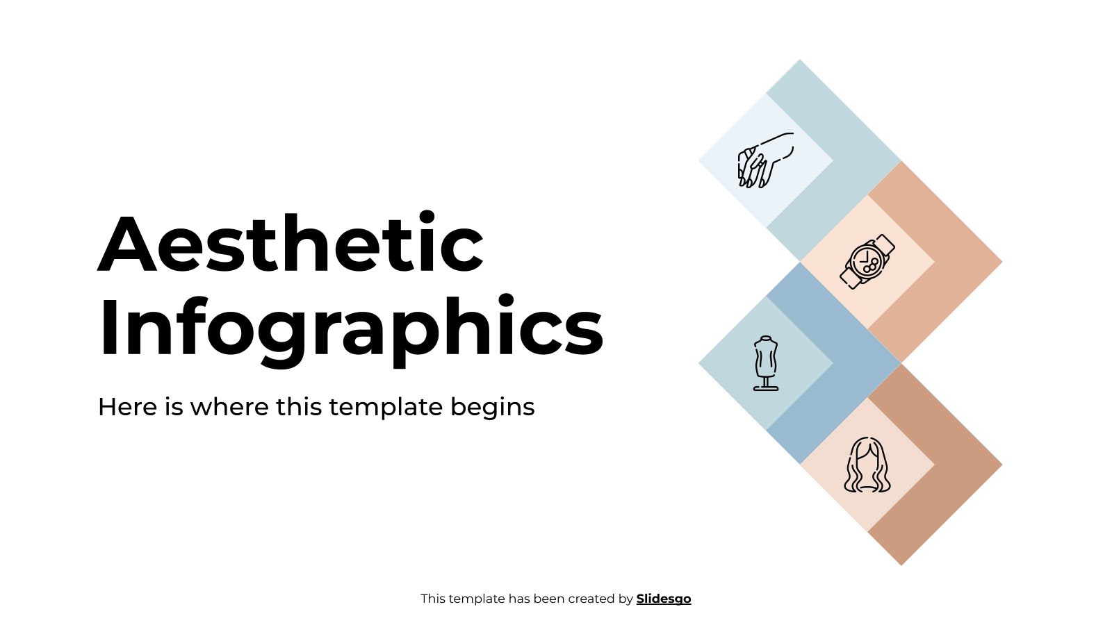 Aesthetic Infographics presentation template 