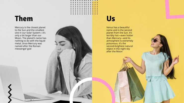 Plantilla de presentación Pitch deck para startup de venta online
