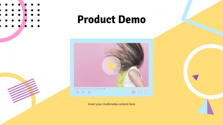 Plantilla de presentación Pitch deck para startup de venta online