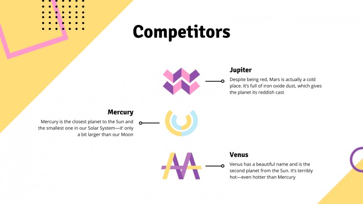 Plantilla de presentación Pitch deck para startup de venta online