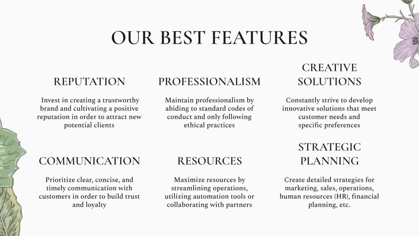 Botanical and Floral Design Agency | Google Slides & PPT