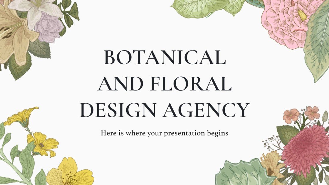 Free Google Slides and PPT Templates Style Floral & Plants