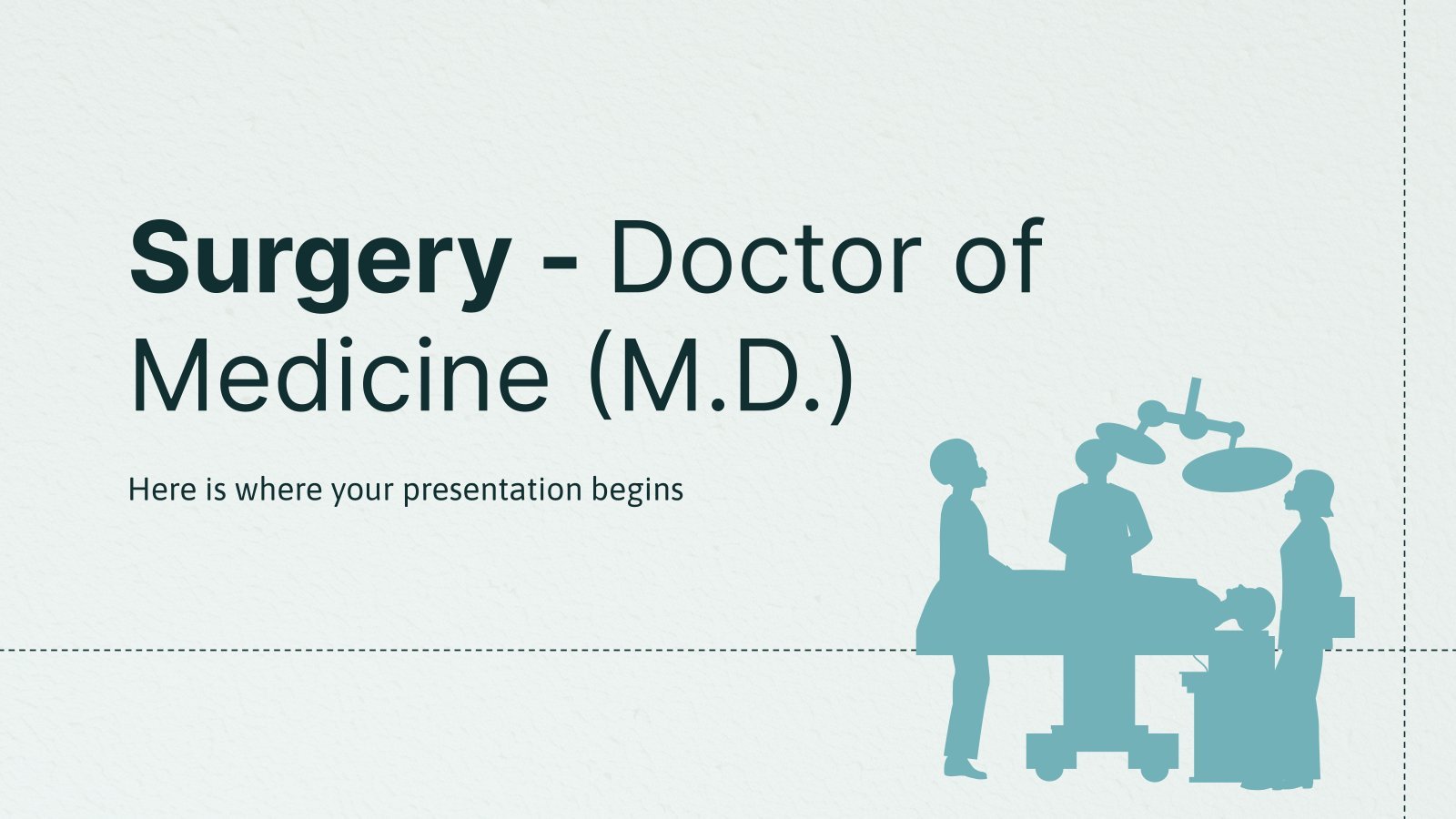 Surgery - Doctor of Medicine (M.D.) presentation template 