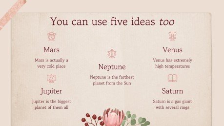 Plantilla de presentación Tema de álbum de recortes cottagecore