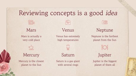 Plantilla de presentación Tema de álbum de recortes cottagecore