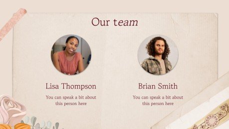 Plantilla de presentación Tema de álbum de recortes cottagecore