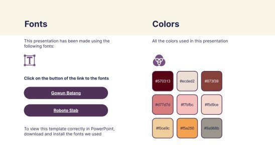 Plantilla de presentación Tema de álbum de recortes cottagecore