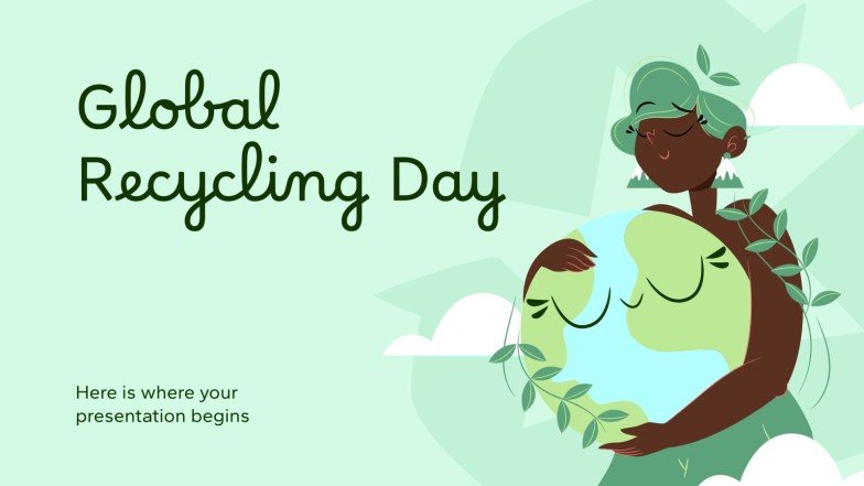  Global Recycling Day Presentation Bildidee 