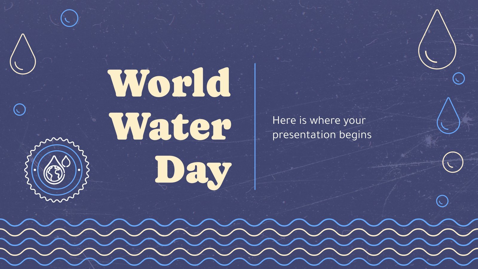 World Water Day presentation template 