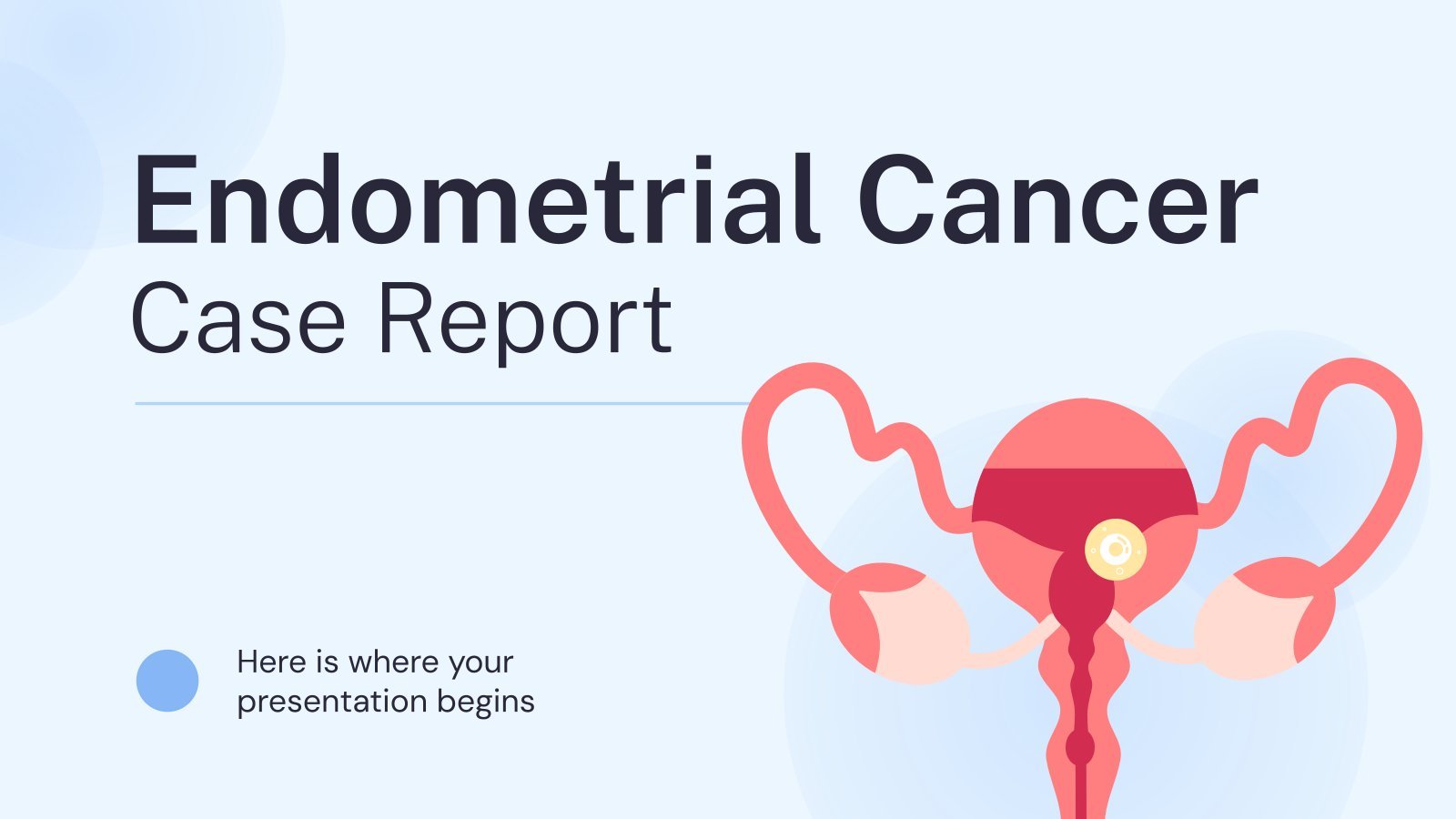 Endometriumkrebs Fallbericht Präsentationsvorlage