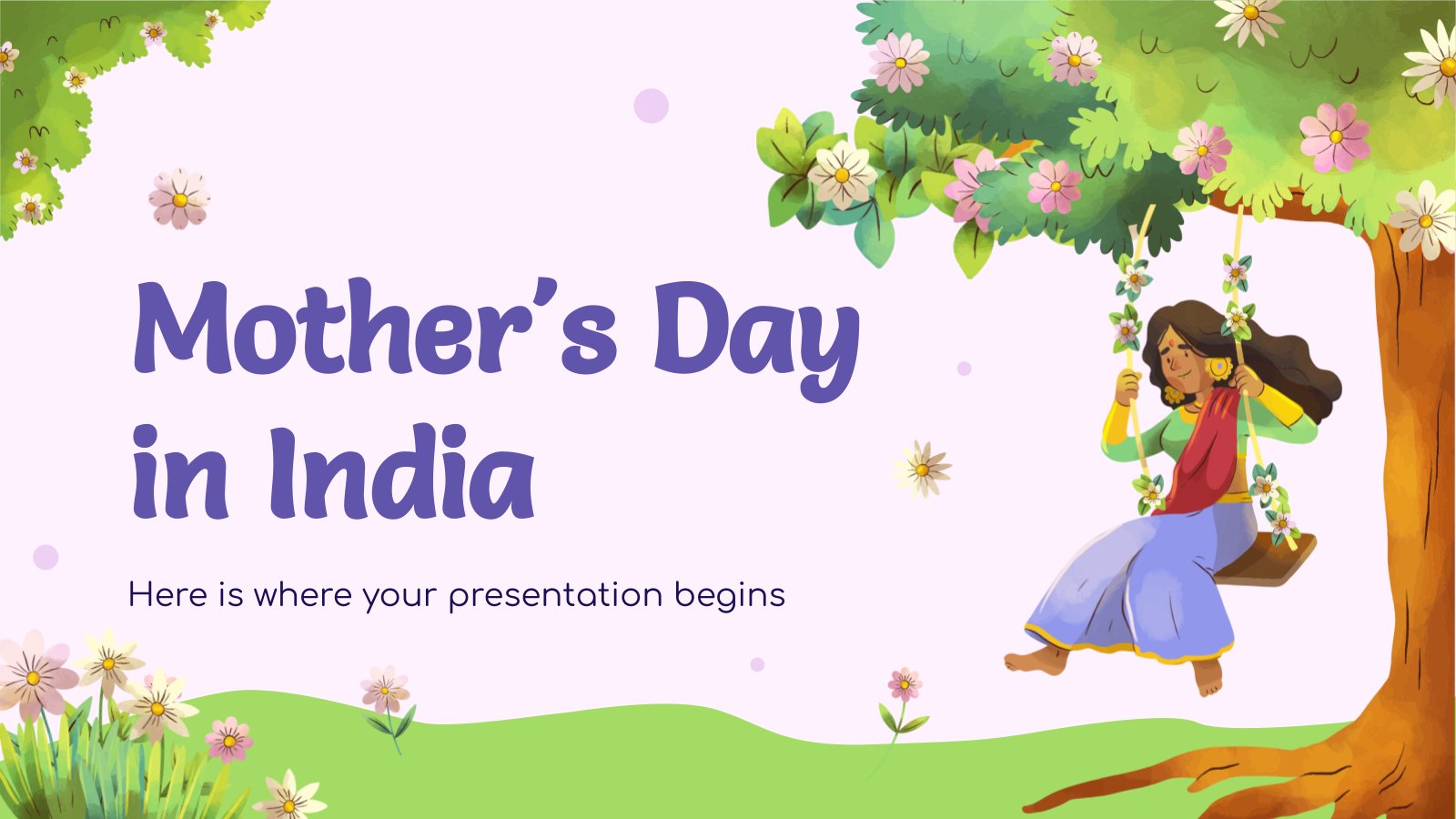 Plantilla de presentación Día de la Madre en la India