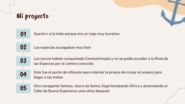 Plantilla de presentación Cristóbal Colón y el descubrimiento de América para niños