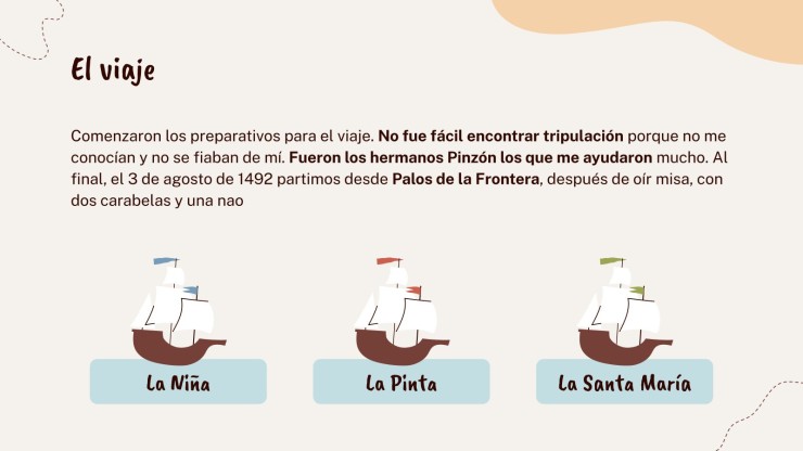 Plantilla de presentación Cristóbal Colón y el descubrimiento de América para niños