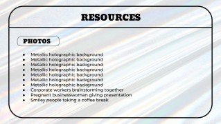 Holographische Texturen Marketingkampagne Präsentationsvorlage