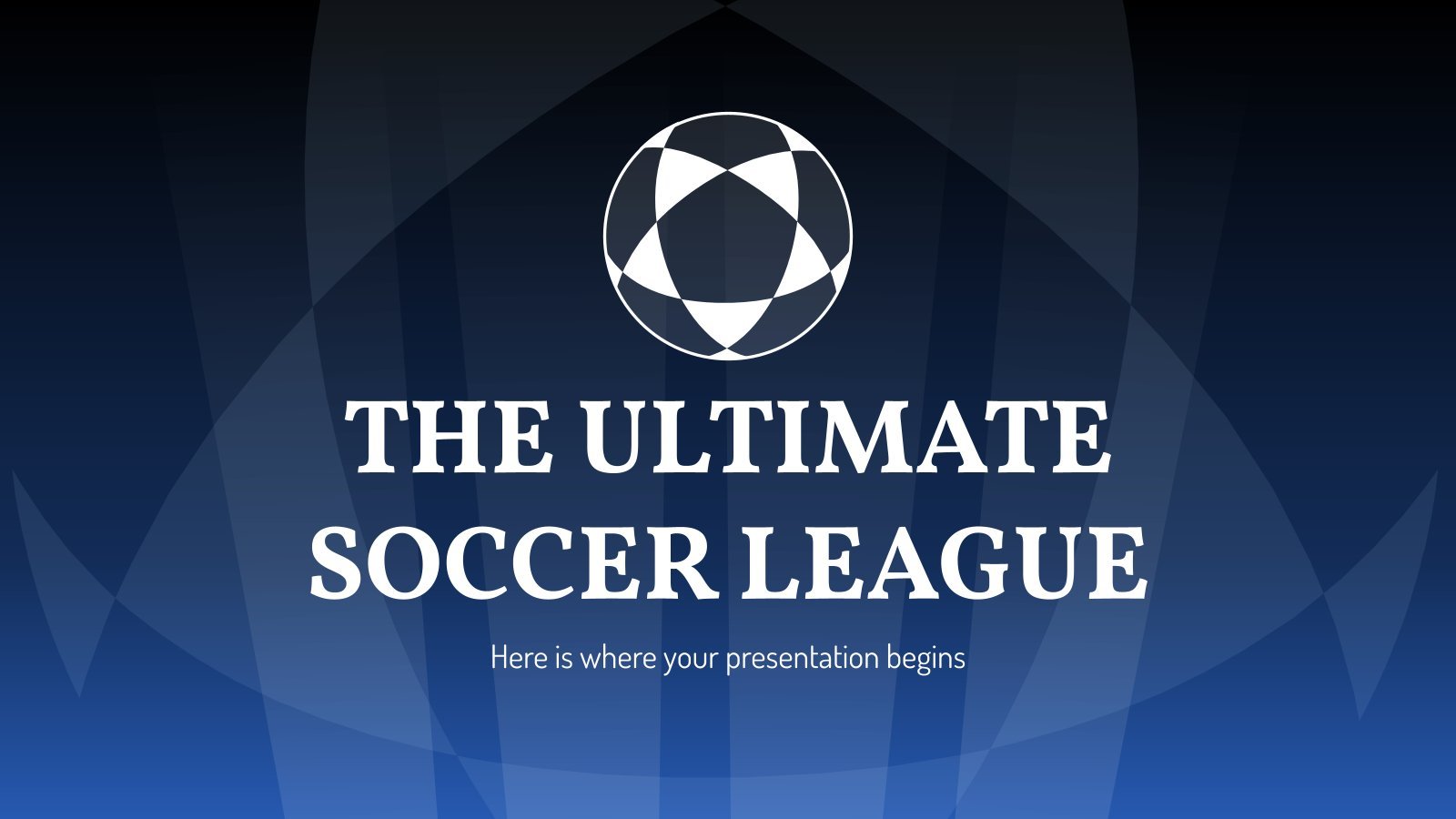 The Ultimate Soccer League presentation template 