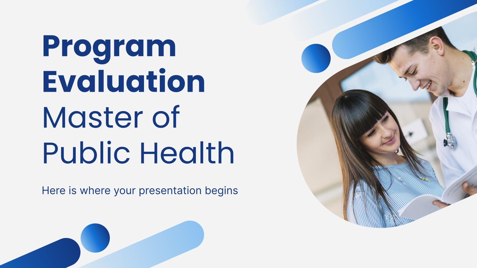 Program Evaluation - Master of Public Health presentation template 