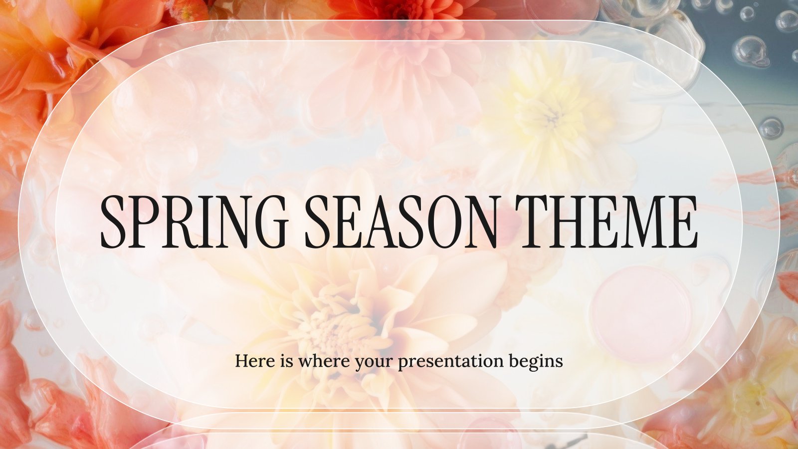 Spring Season Theme presentation template 