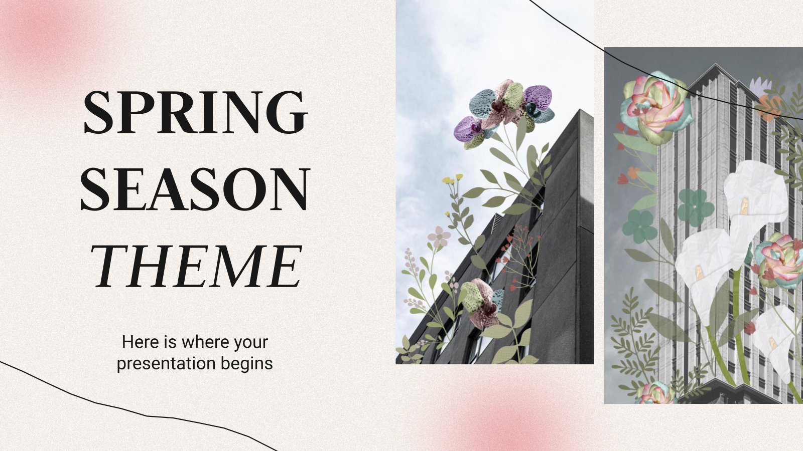 Spring Season Theme presentation template 