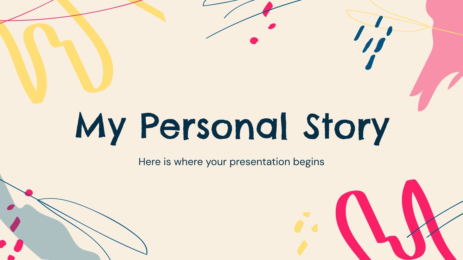 My Personal Story presentation template 