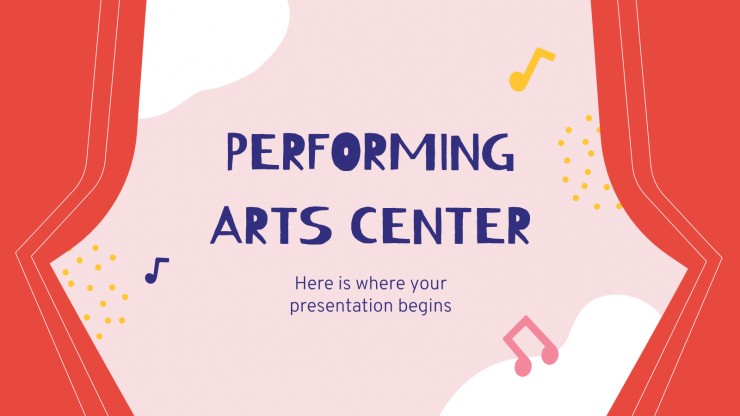 Modelo de apresentação Escola de teatro ou dança