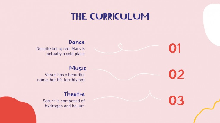 Modelo de apresentação Escola de teatro ou dança