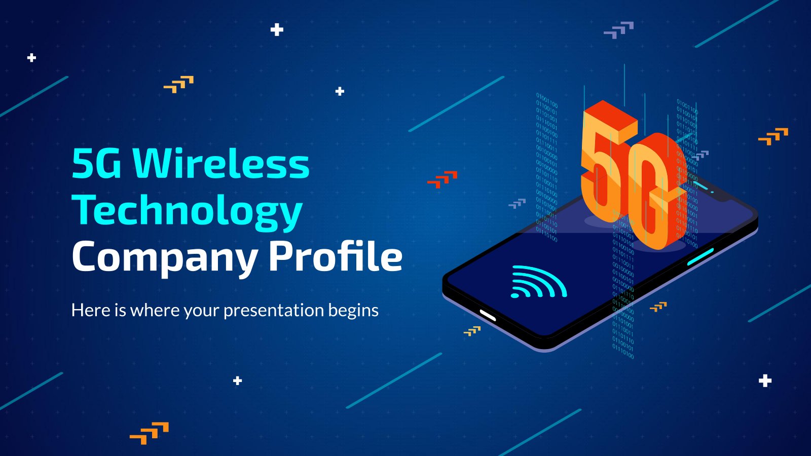 5G Wireless Technology Company Profile presentation template 