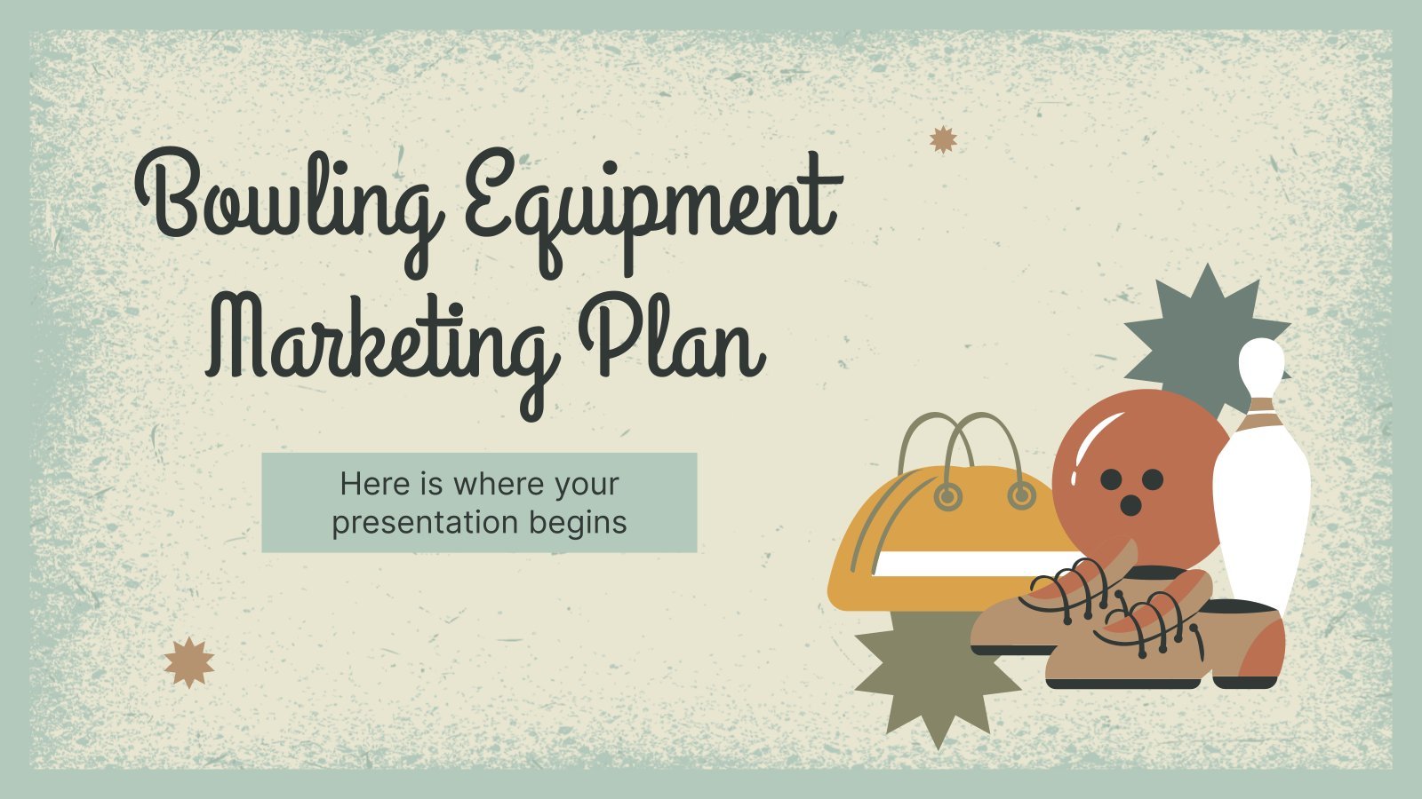 Bowling Equipment Marketing Plan presentation template 