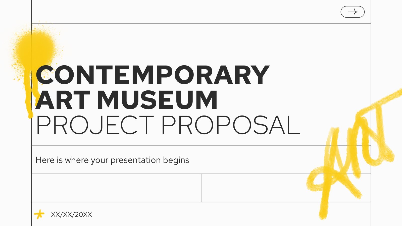 Contemporary Art Museum Project Proposal presentation template 