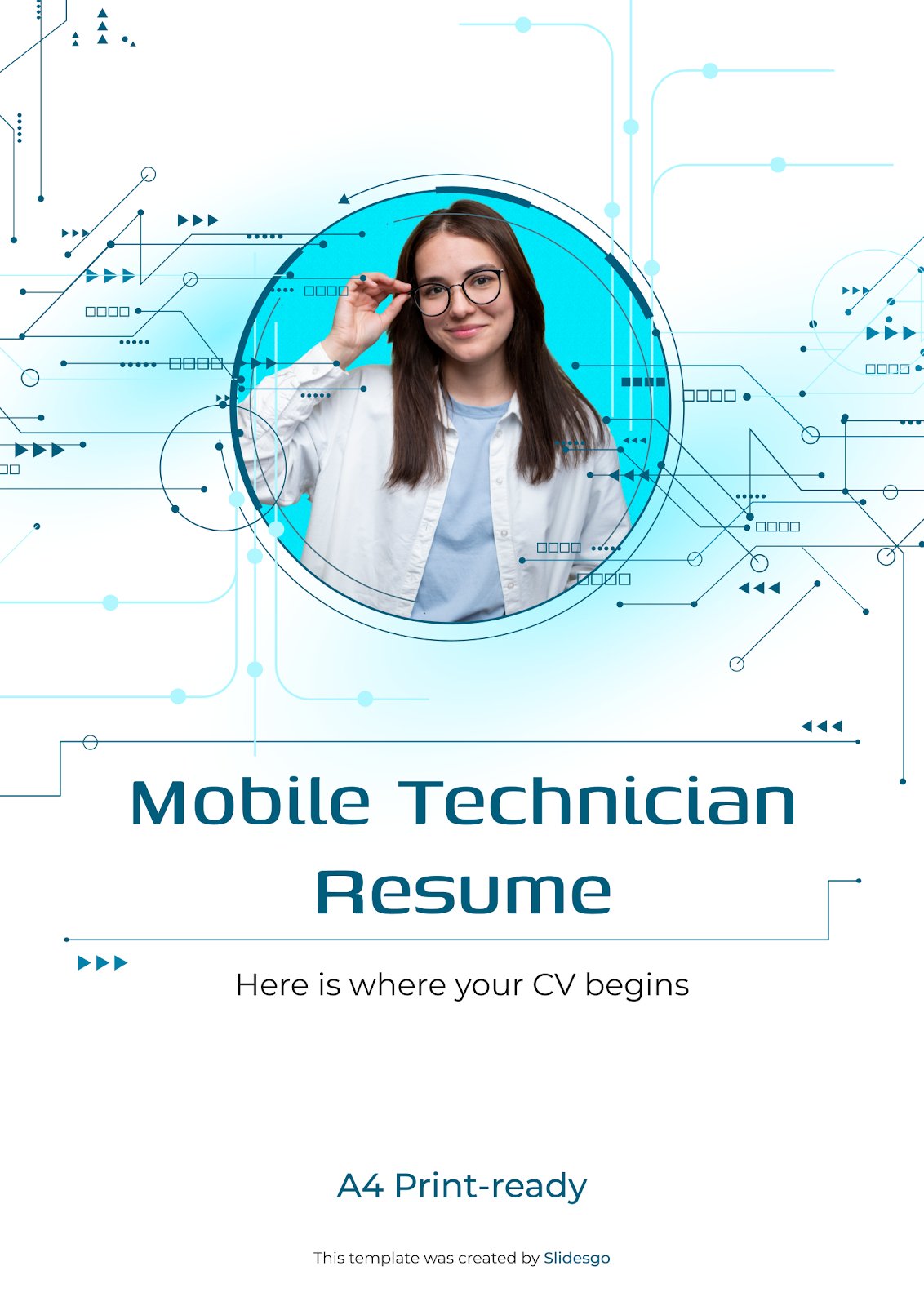 Curriculum vitae d'un technicien mobile Modèles de présentation