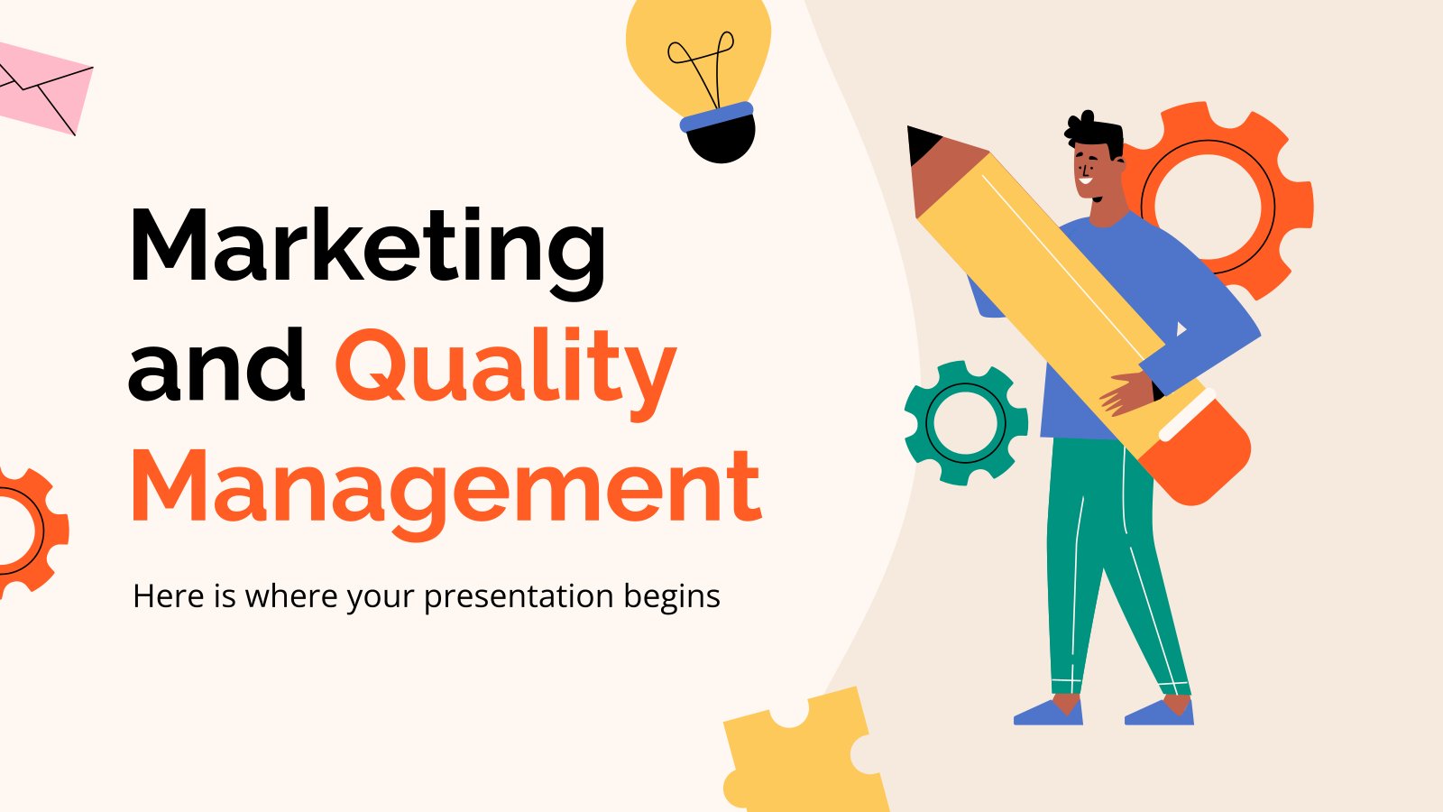 Marketing and Quality Management presentation template 