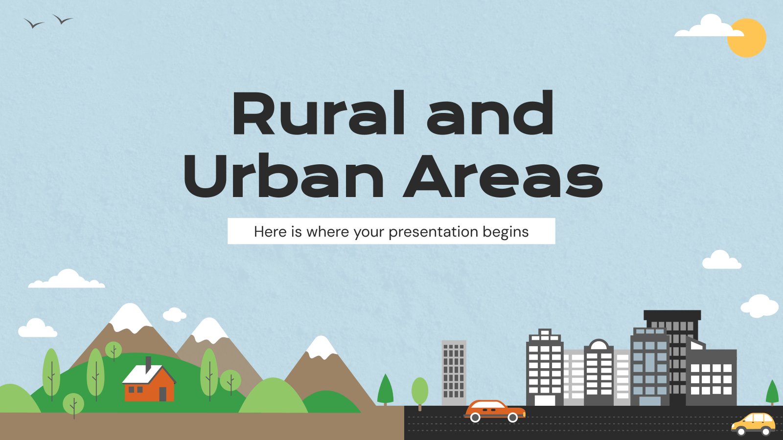 Rural and Urban Areas presentation template 