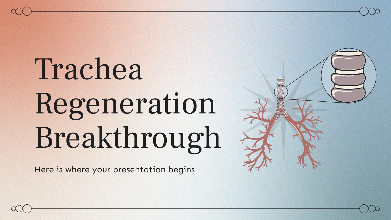 Trachea Regeneration Breakthrough presentation template 